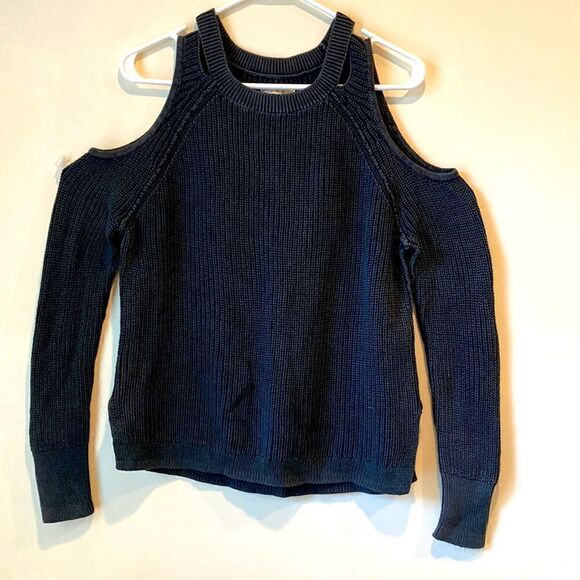 Hollister black garment dyed sweater Size Small - Picture 2 of 5